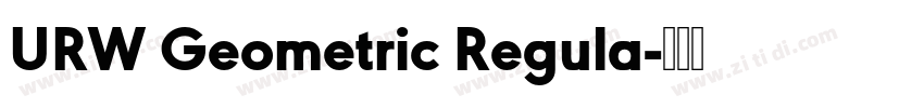 URW Geometric Regula字体转换
